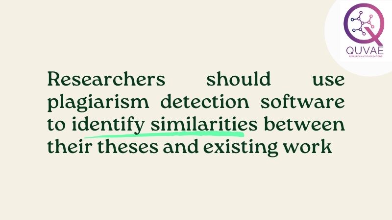 How to reduce plagiarism percentage in a thesis