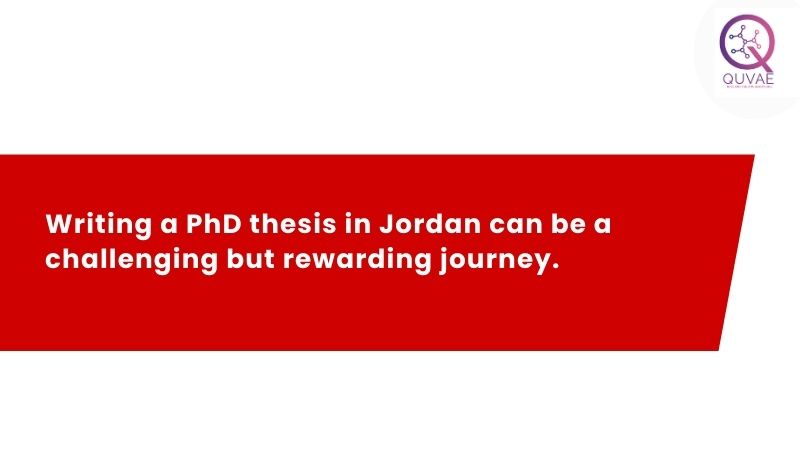 Writing a PhD thesis in Jordan