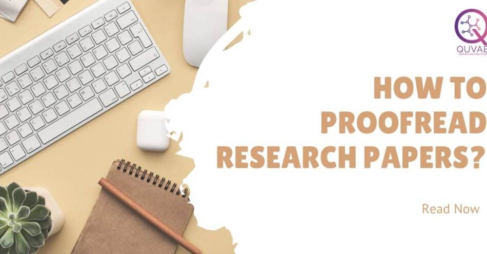 How to proofread research papers
