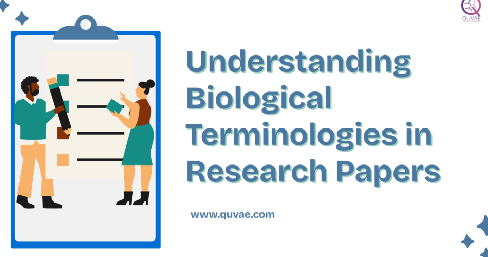 Biological Terminologies in Research Papers